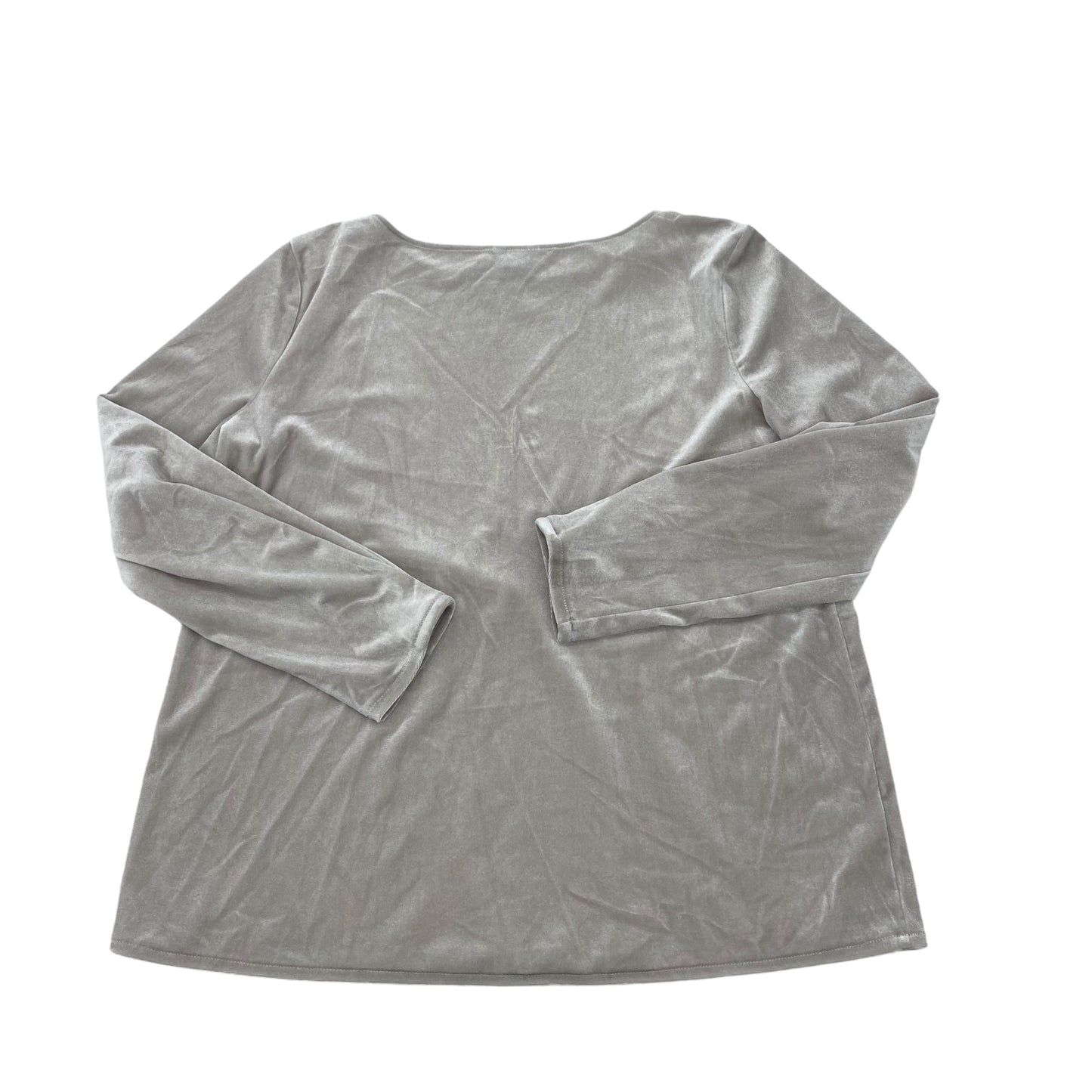 Top Ls By Ann Taylor In Grey, Size:M