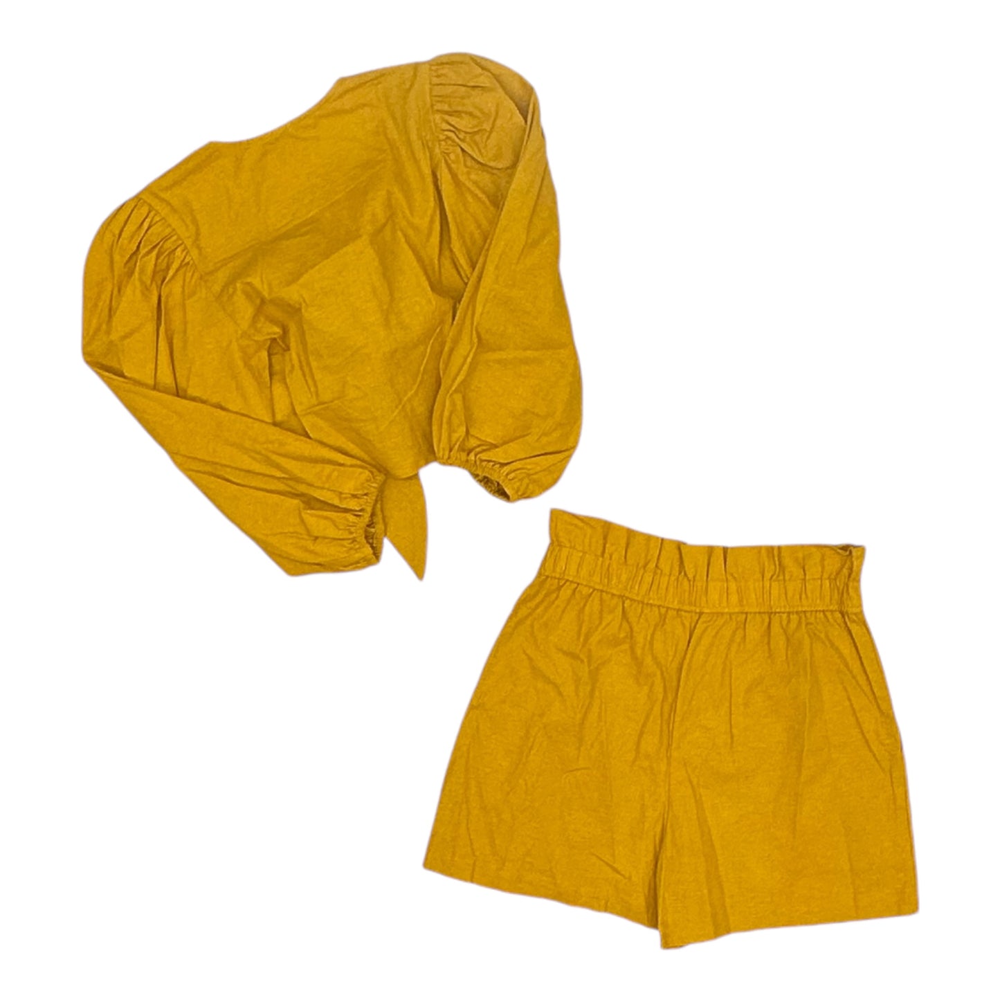 Skirt Set 2Pc By Express In Yellow, Size:Xs