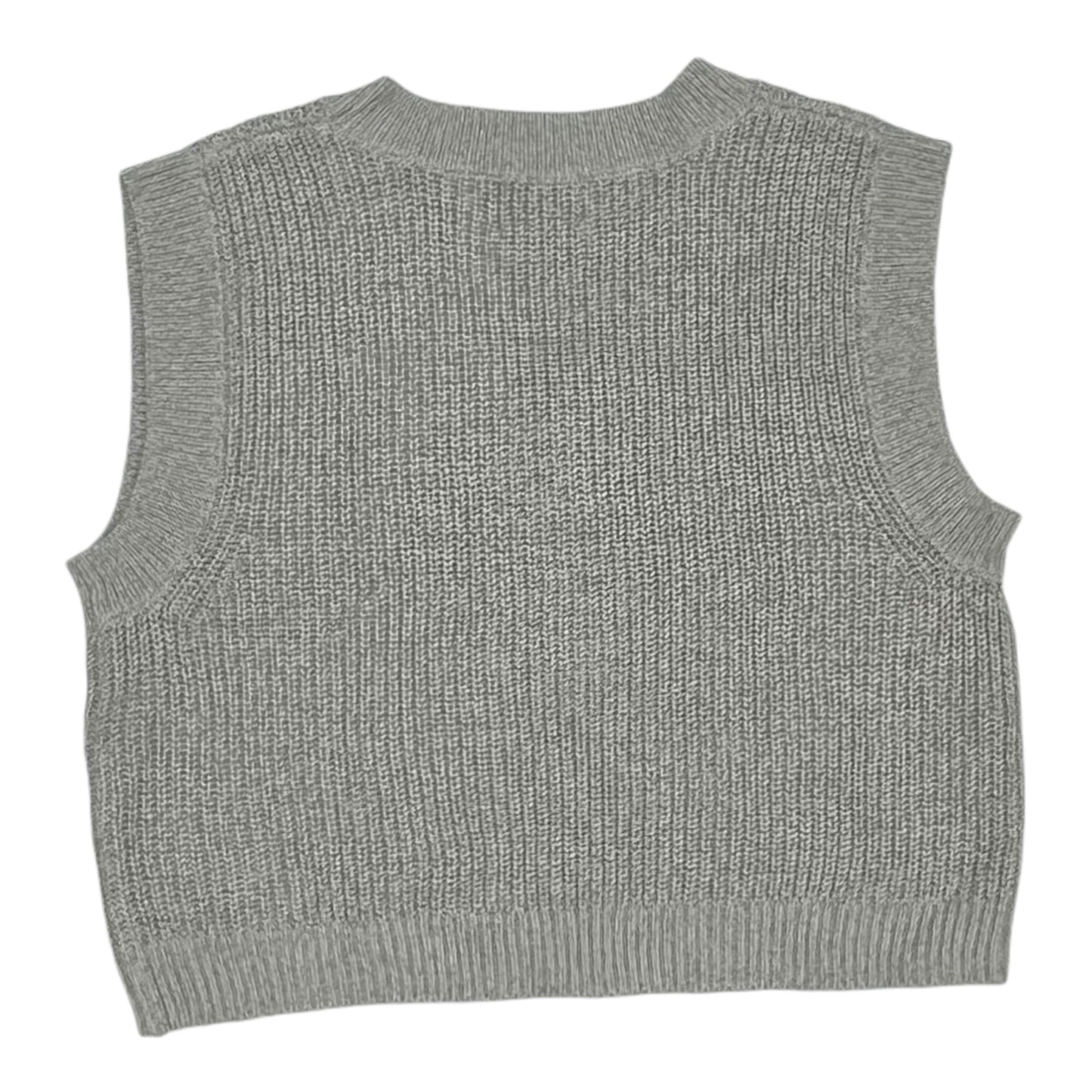 Vest Sweater By Clothes Mentor In Grey, Size:L