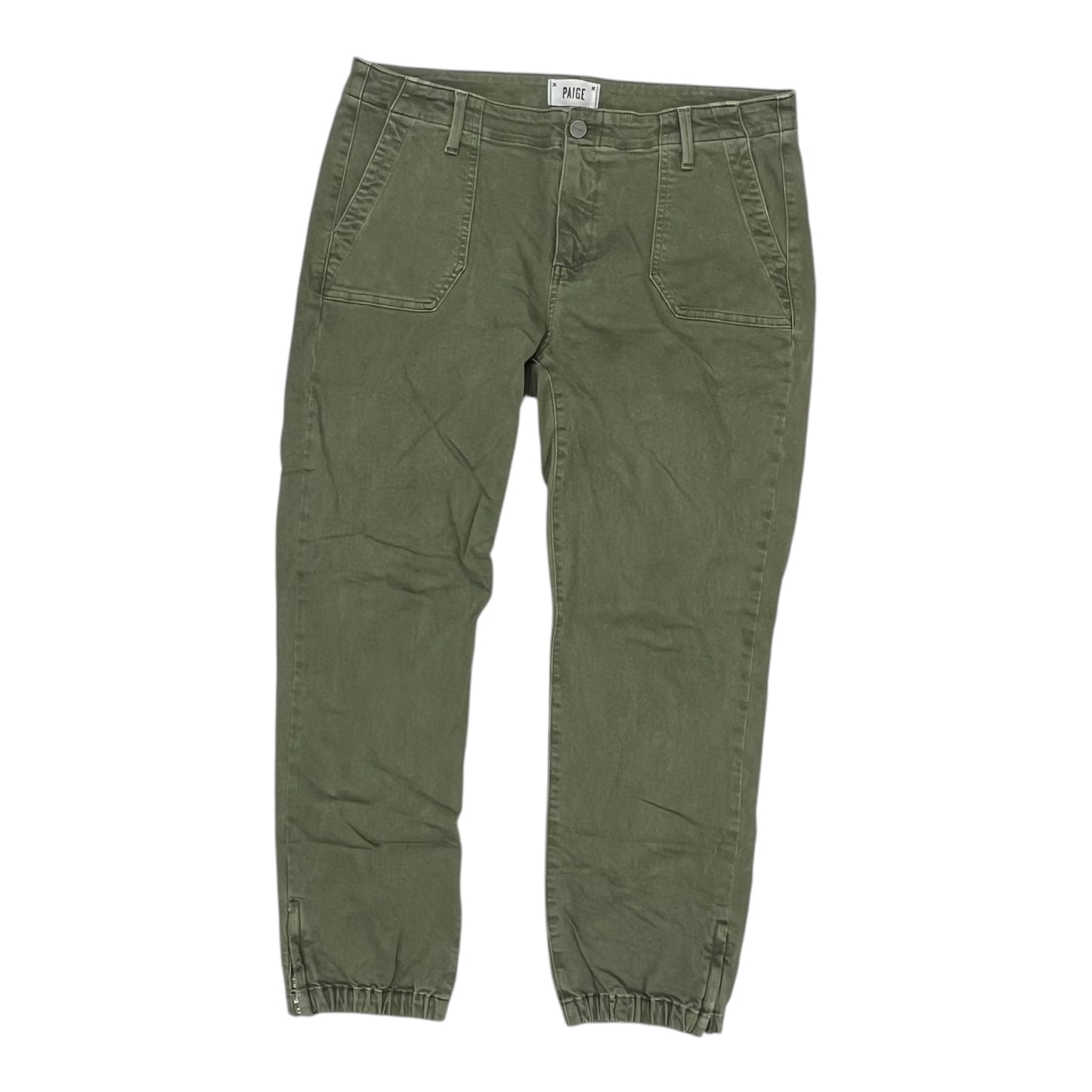 PANTS JOGGERS by PAIGE In GREEN DENIM, Size: 12