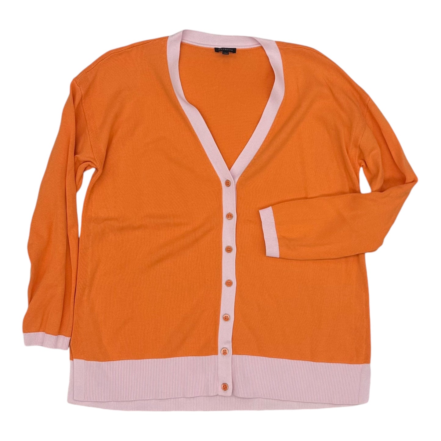 Cardigan By Talbots In Orange, Size:L