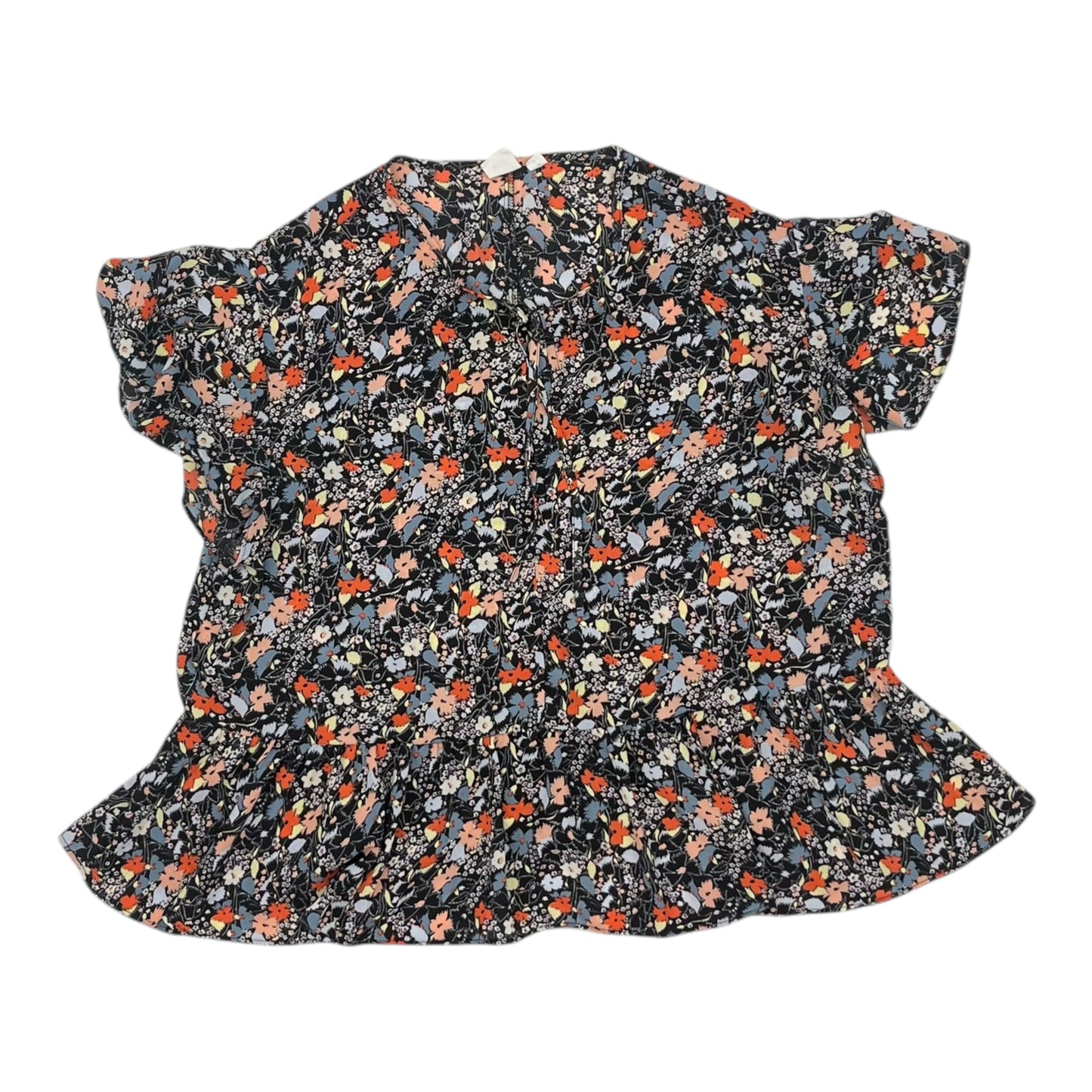 Blouse Ss By Gap In Floral Print, Size:L