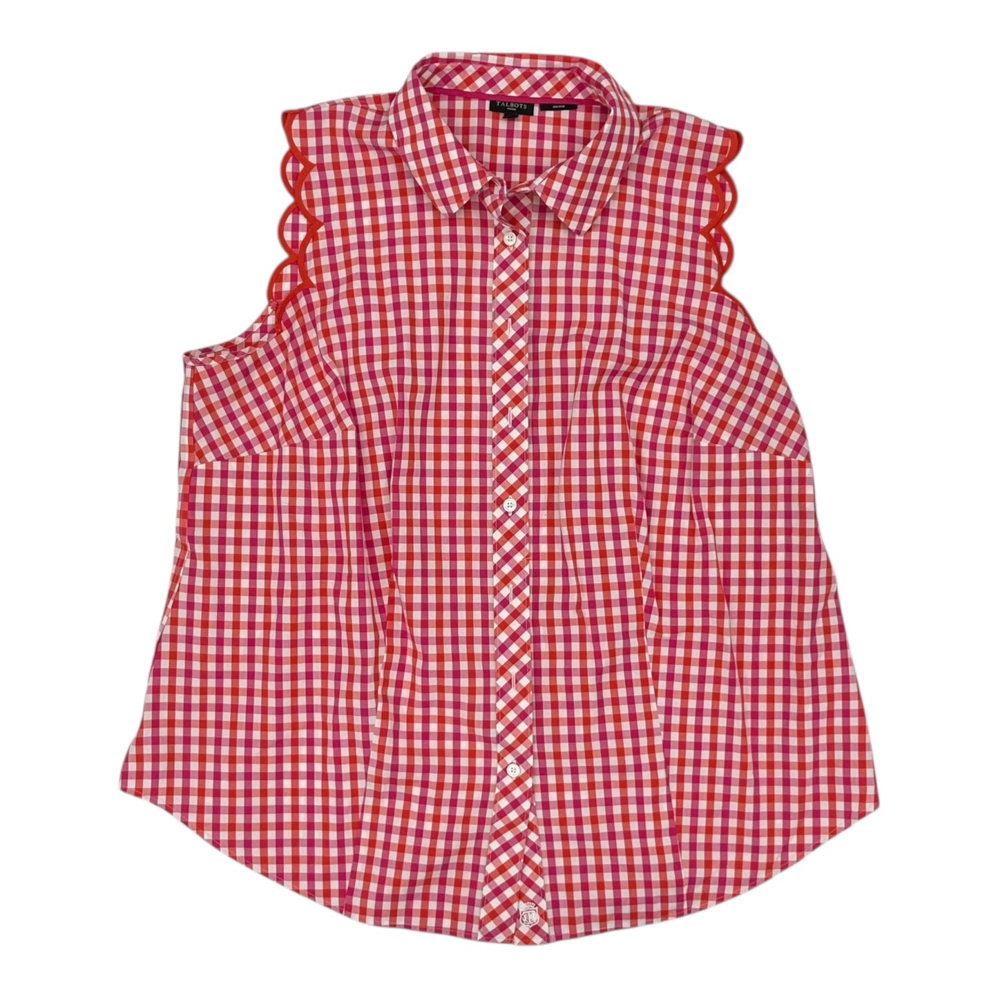 Top Sleeveless By Talbots In Pink & Red, Size:Xl