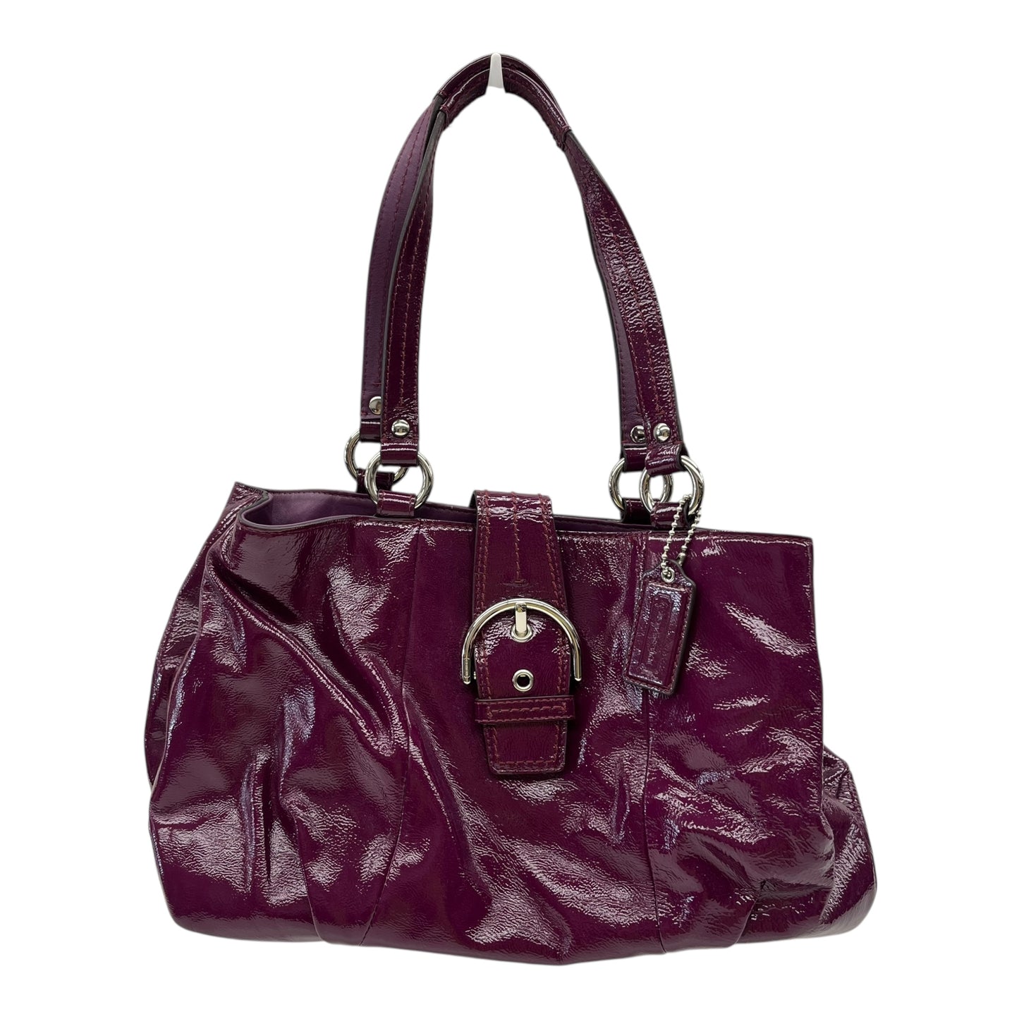 Handbag Designer By Coach In Purple, Size:Medium