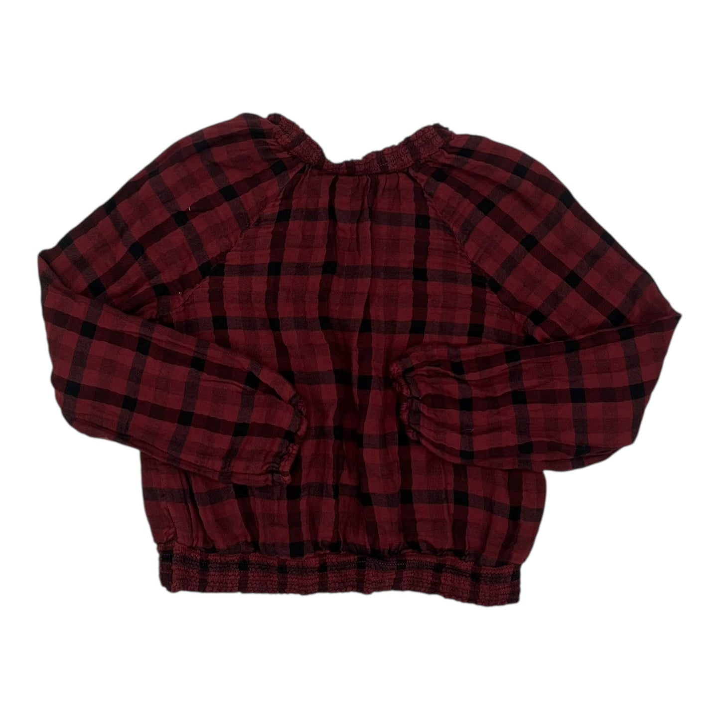 Top Ls By Cloth & Stone In Black & Red, Size:M