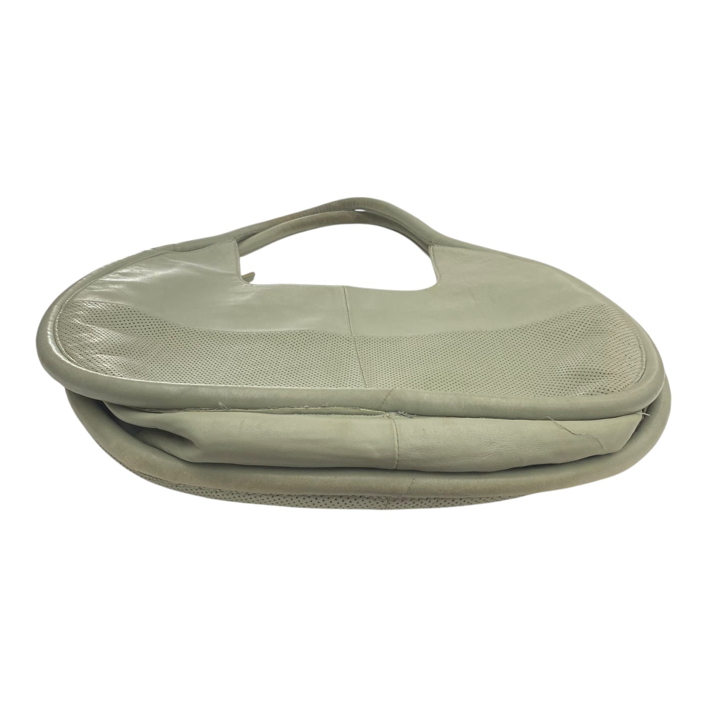Tote Leather By Anthropologie In Green, Size:Medium
