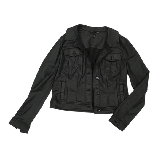 Jacket Denim By White House Black Market In Black Denim, Size:L