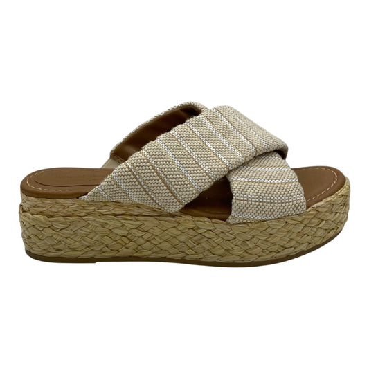 Sandals Heels Platform By Universal Thread In Brown, Size:8.5