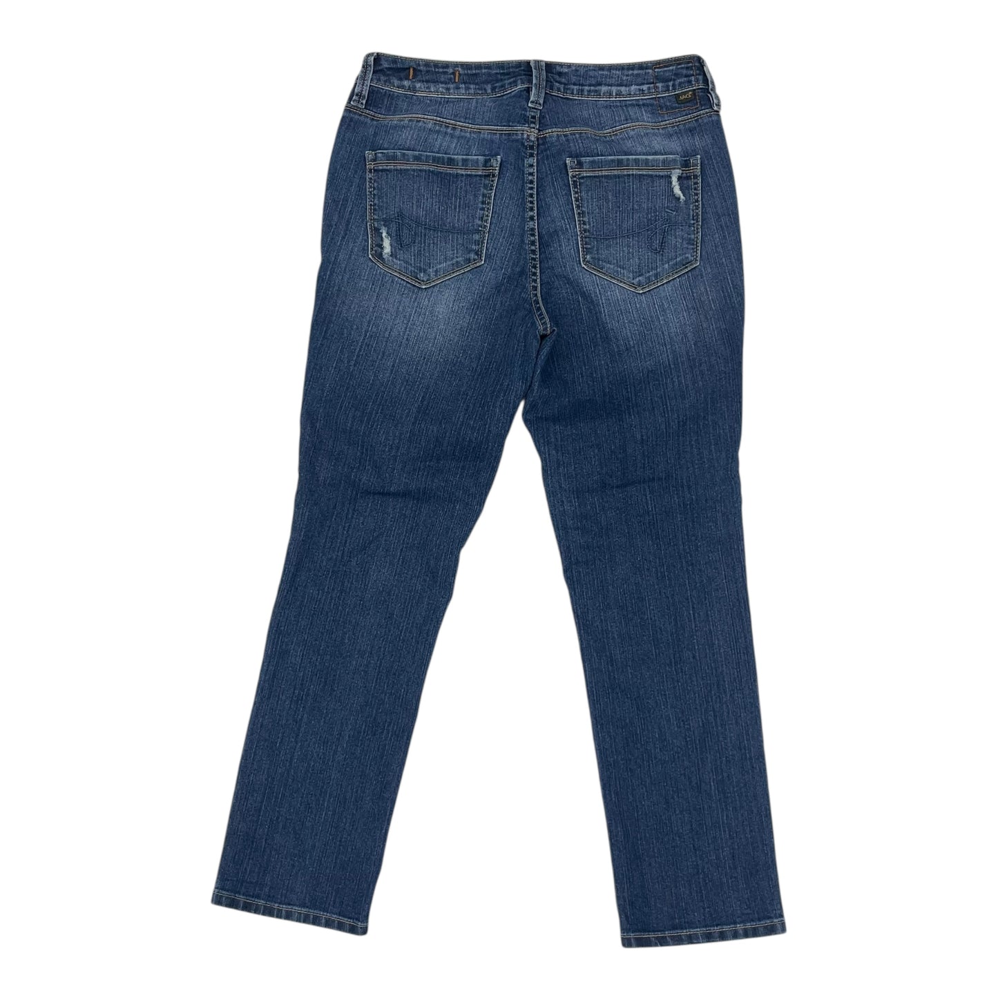 Jeans Straight By Jag In Blue Denim, Size:8