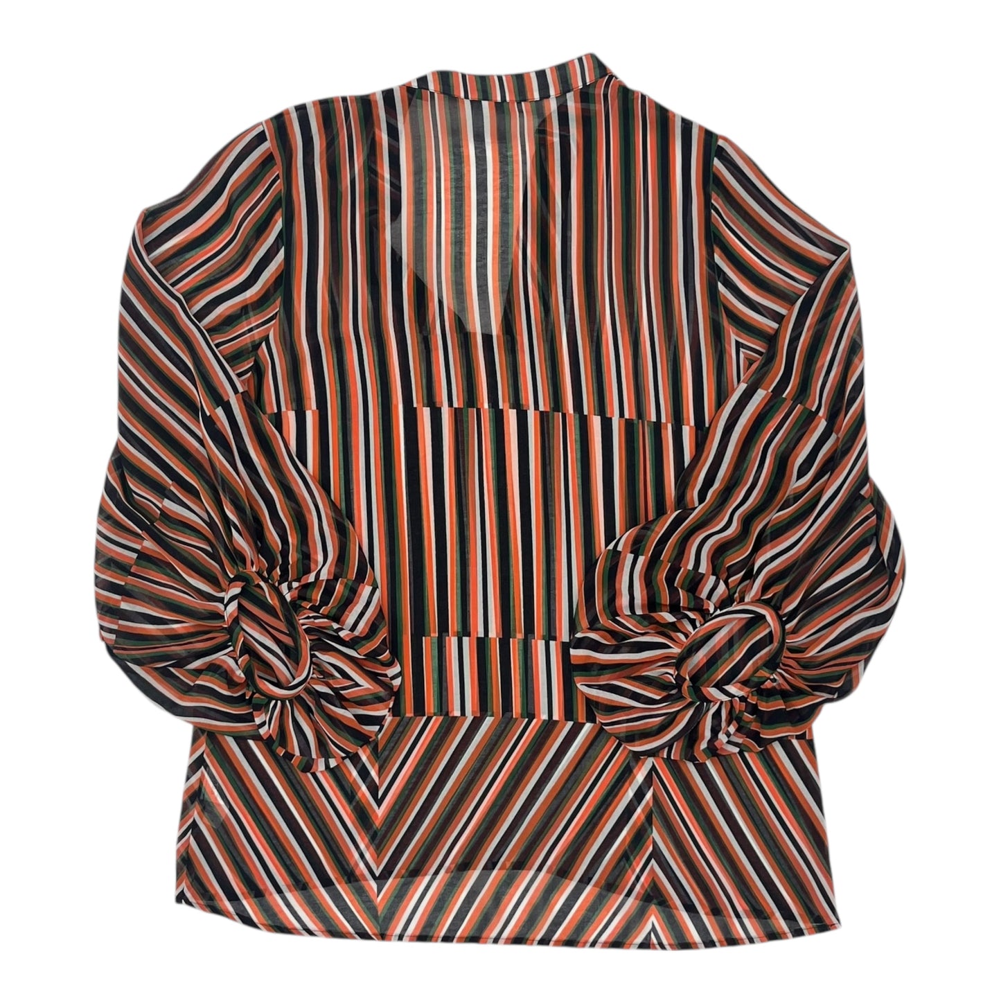 Blouse Ls By Cabi In Striped Pattern, Size:S