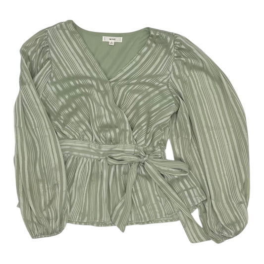 Blouse Ls By Mine In Green, Size:S