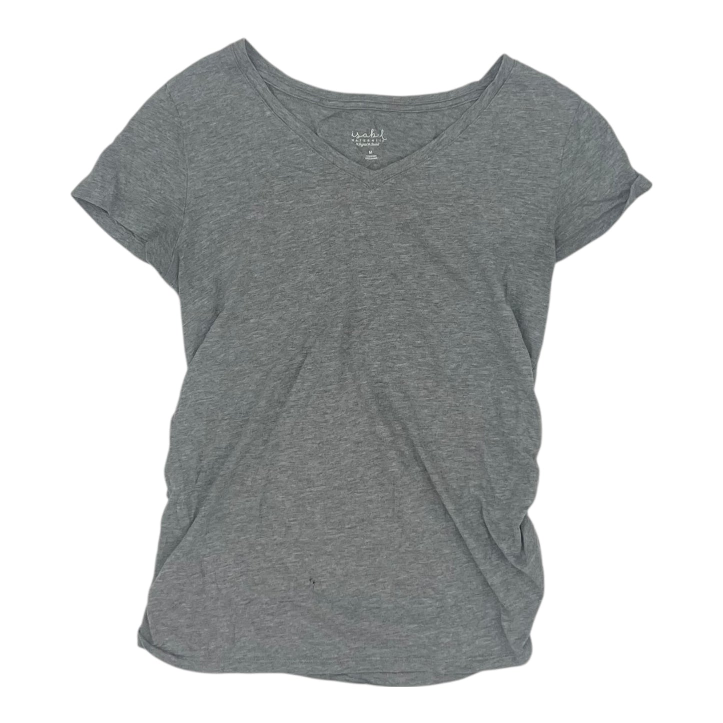 Mat Top Ss By Isabel Maternity In Grey, Size:M
