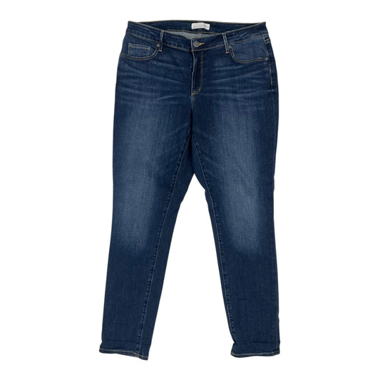 Jeans Skinny By Loft In Blue Denim, Size:14