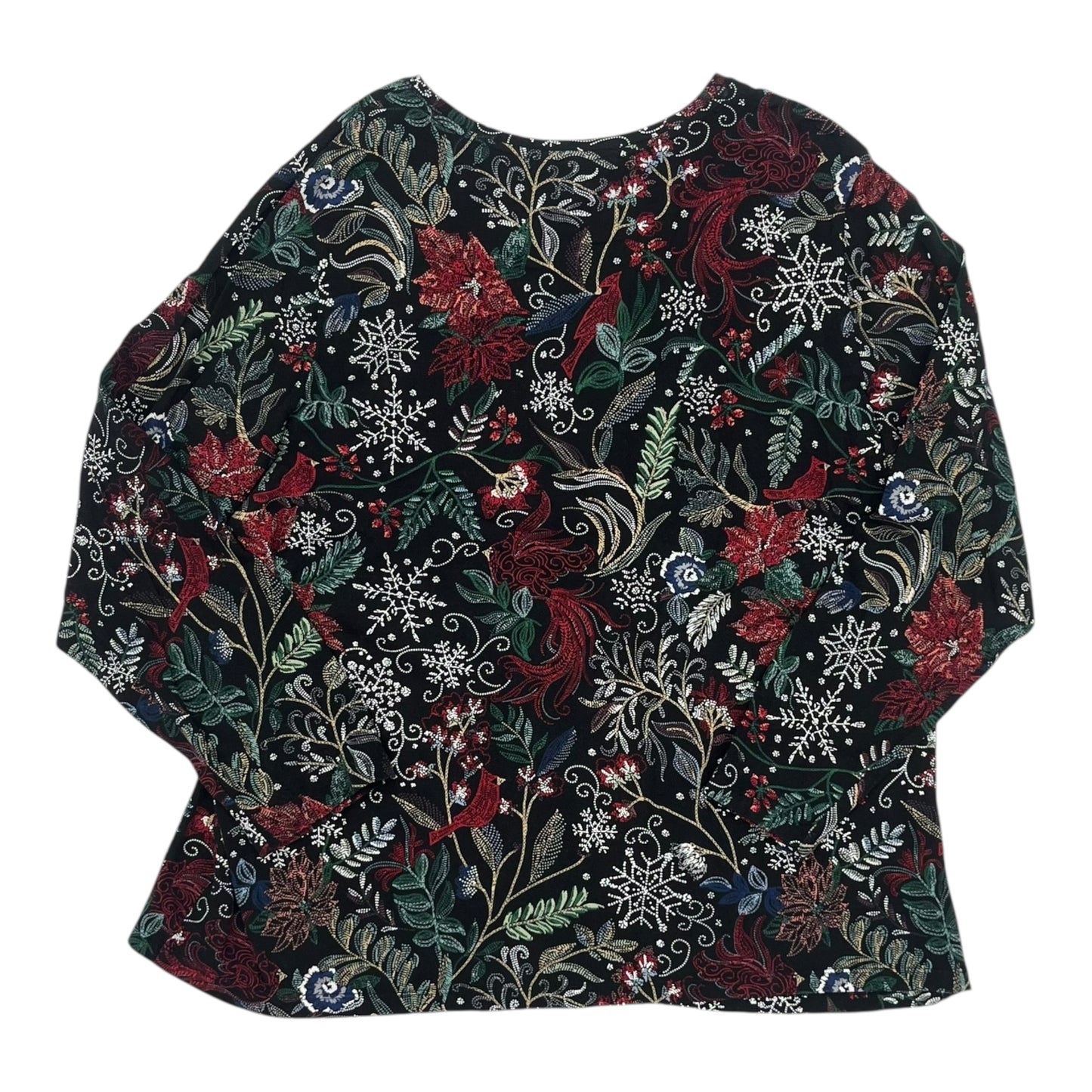 Top Ls By Cj Banks In Black, Size:2X