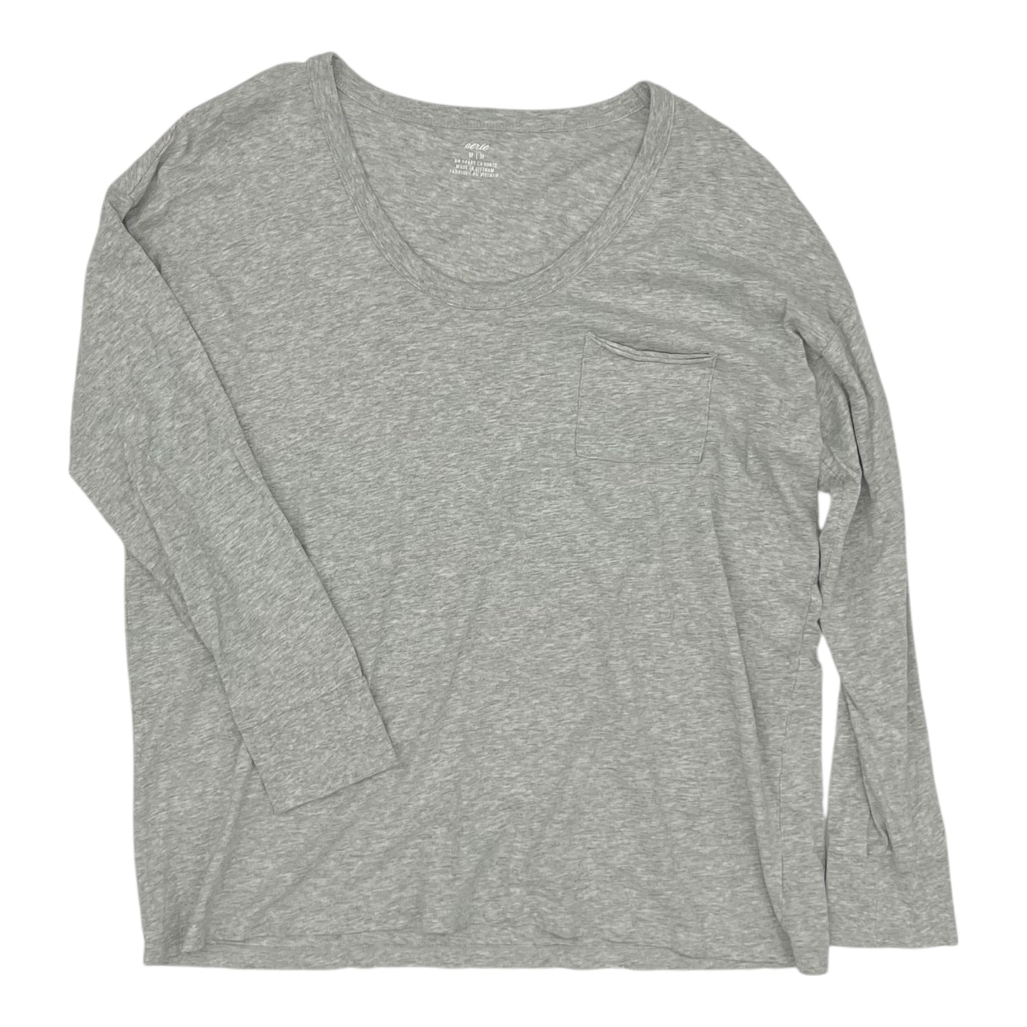 Top Ls Basic By Aerie In Grey, Size:M