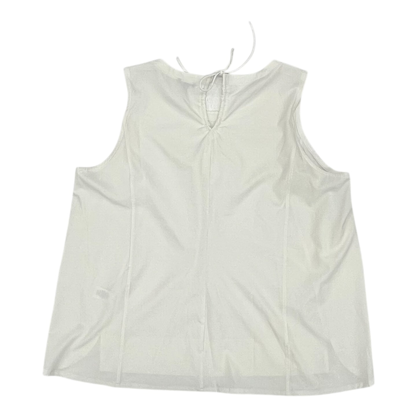 Athletic Tank Top By Talbots In White, Size:2X