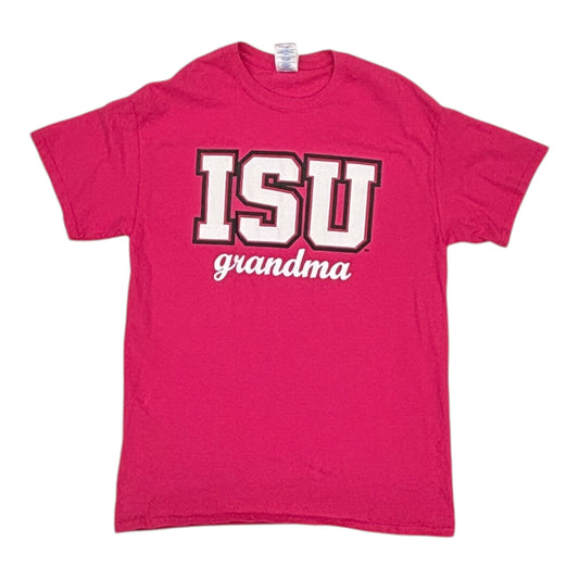 Athletic Top Ss By Gildan In Pink, Size:M
