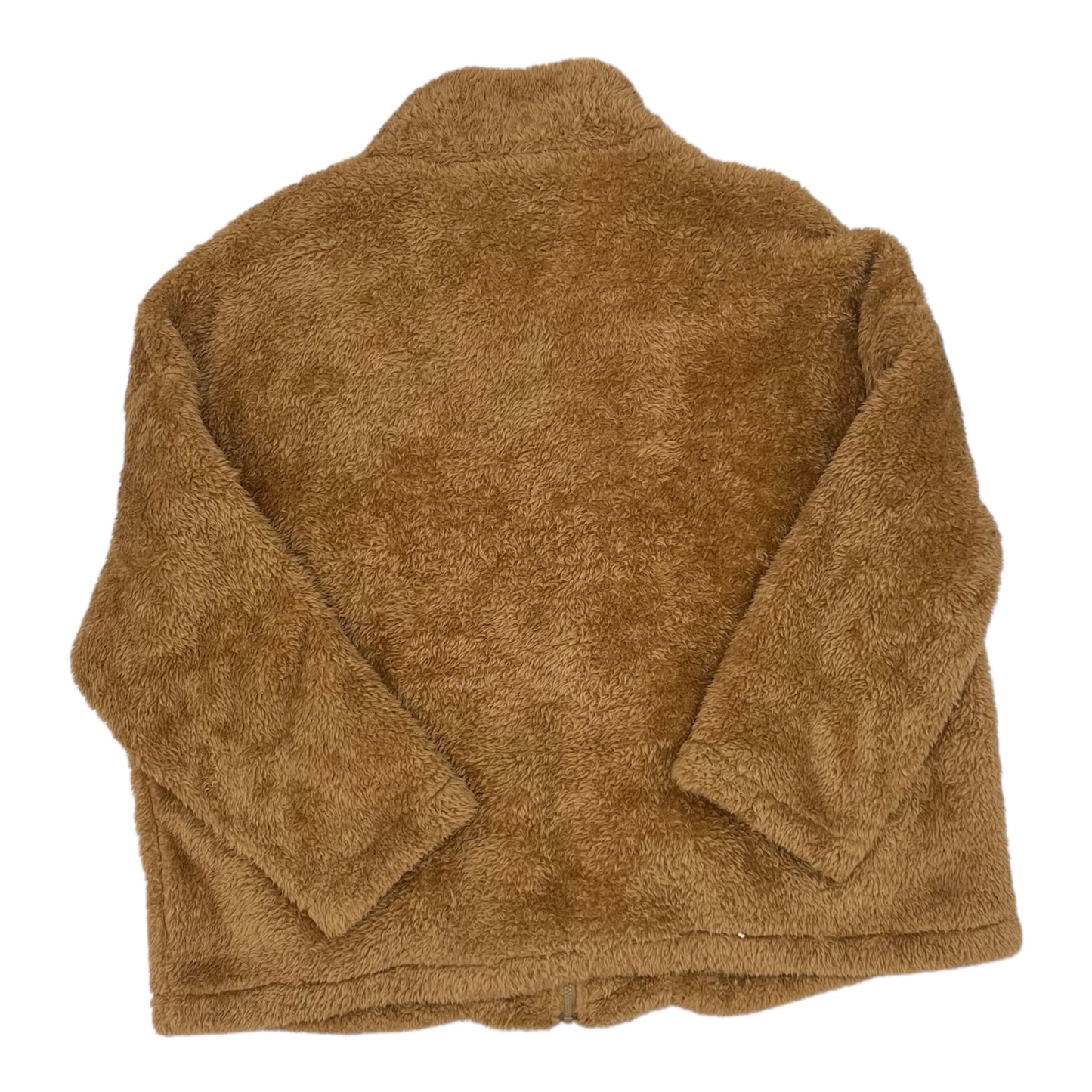 Jacket Faux Fur & Sherpa By Emery Rose In Brown, Size:2X