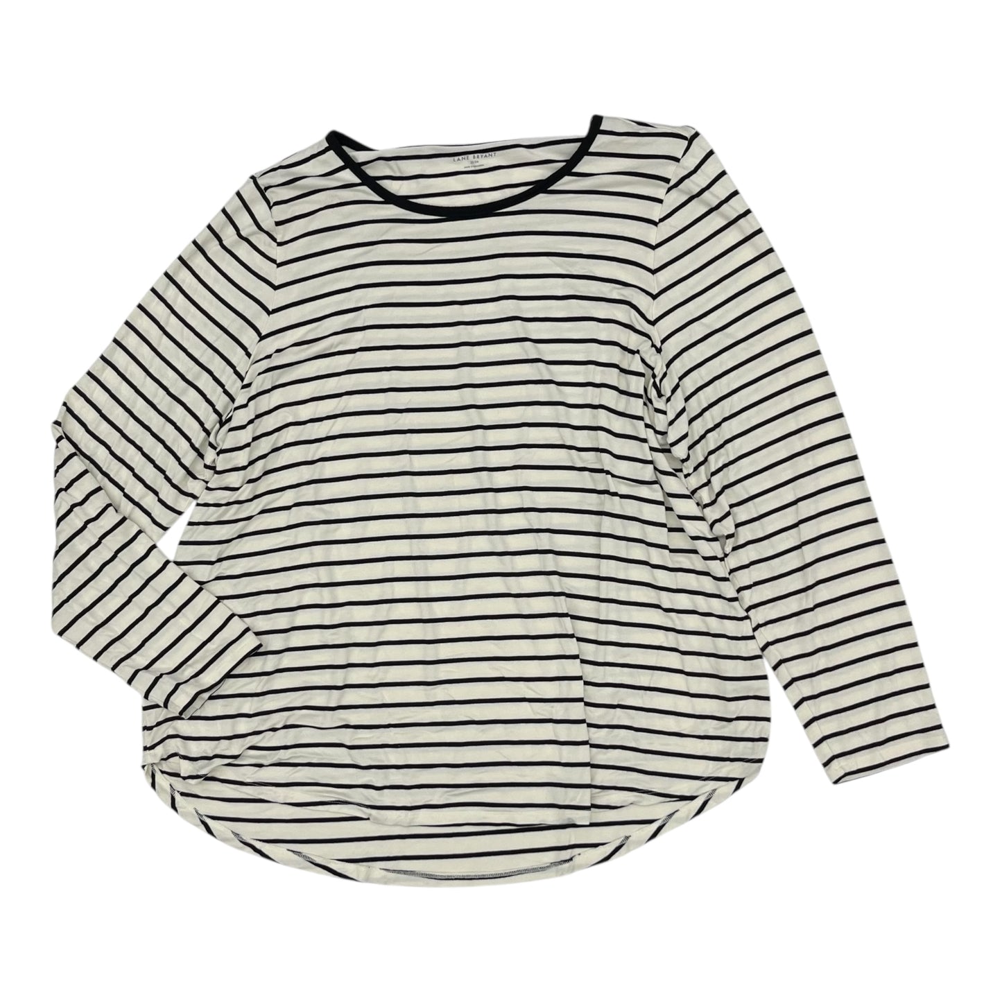 Top Ls By Lane Bryant In Black & Cream, Size:3X