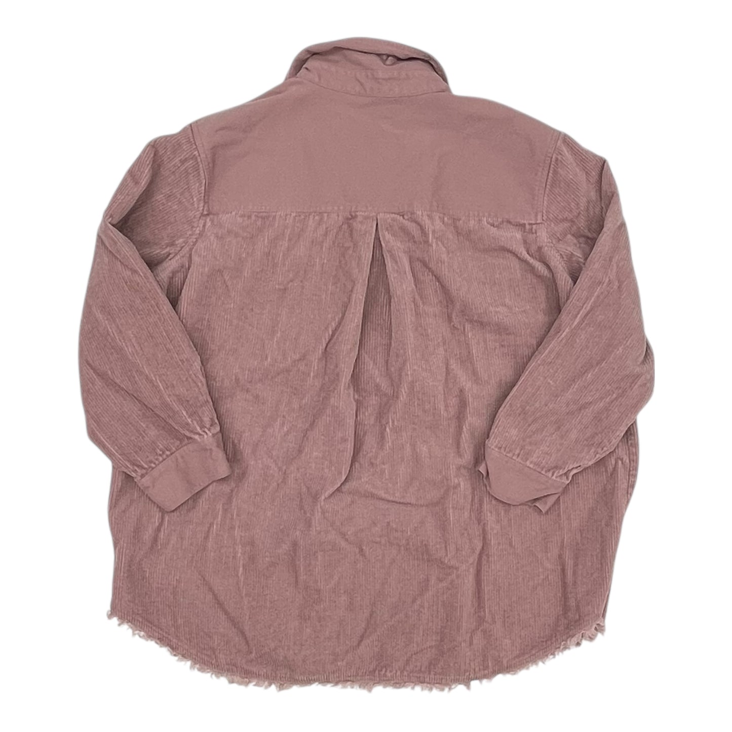 Jacket Shirt By Tribal In Pink, Size:3X