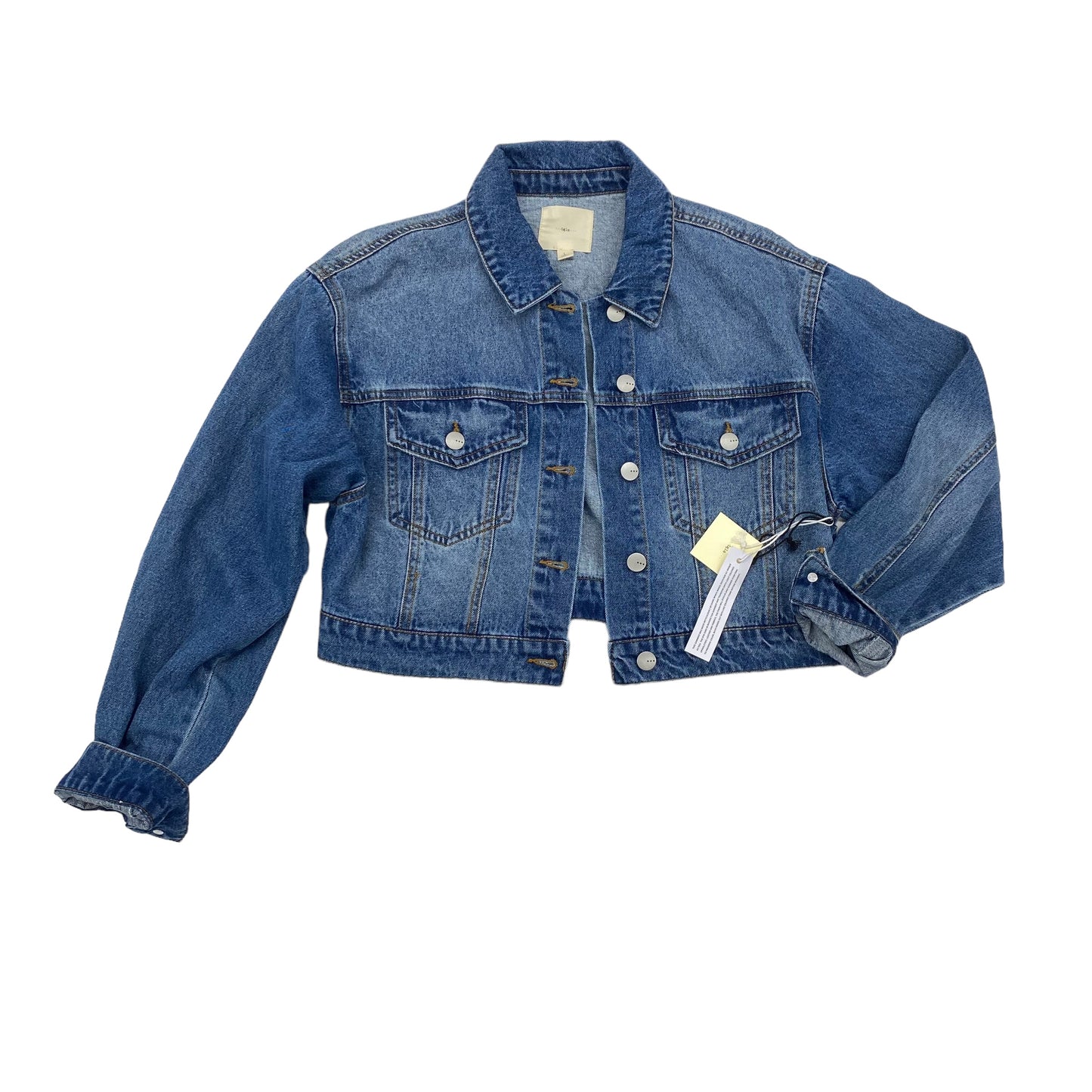 BLUE DENIM JACKET DENIM by CLOTHES MENTOR Size:L