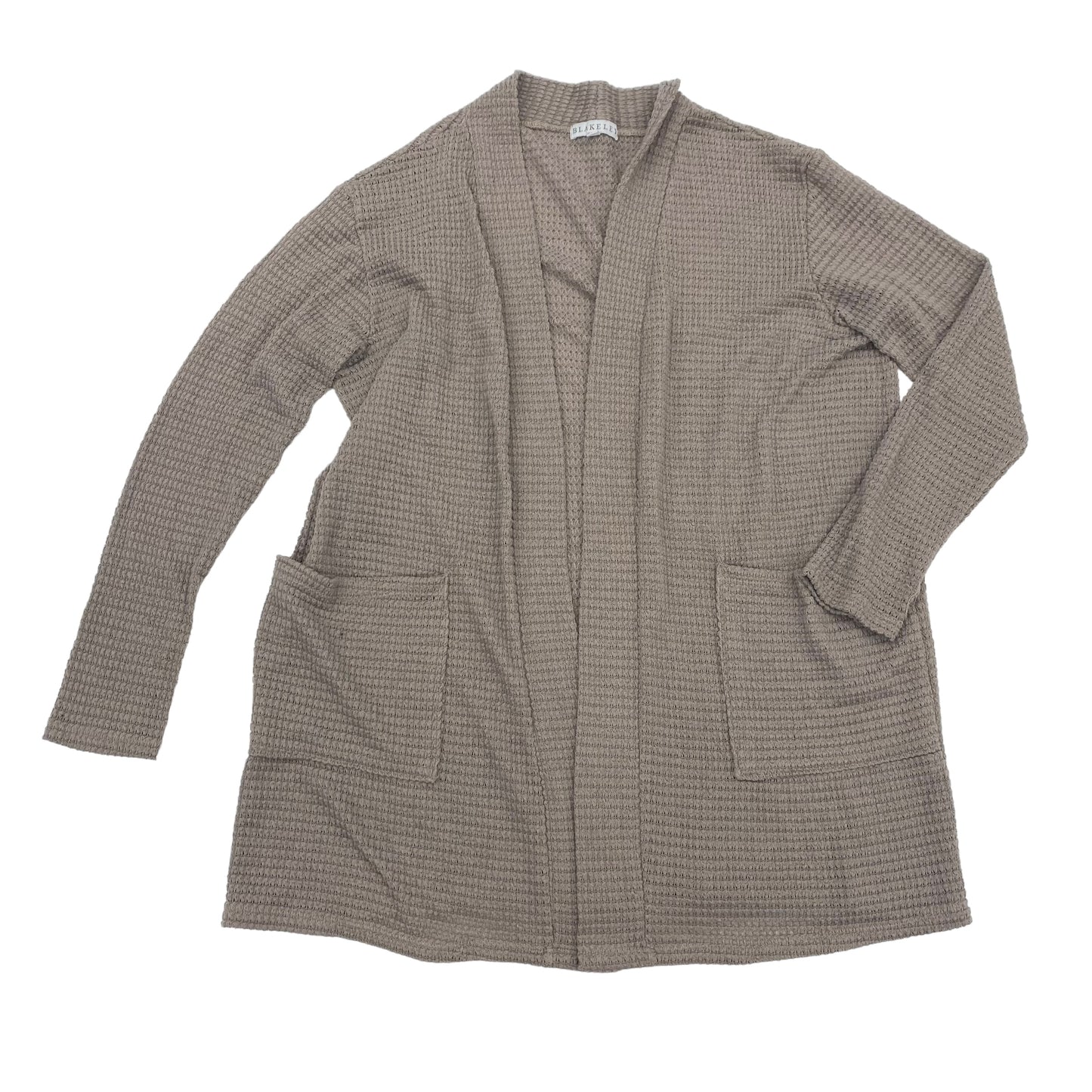 TAUPE SWEATER CARDIGAN by CLOTHES MENTOR Size:PETITE   S