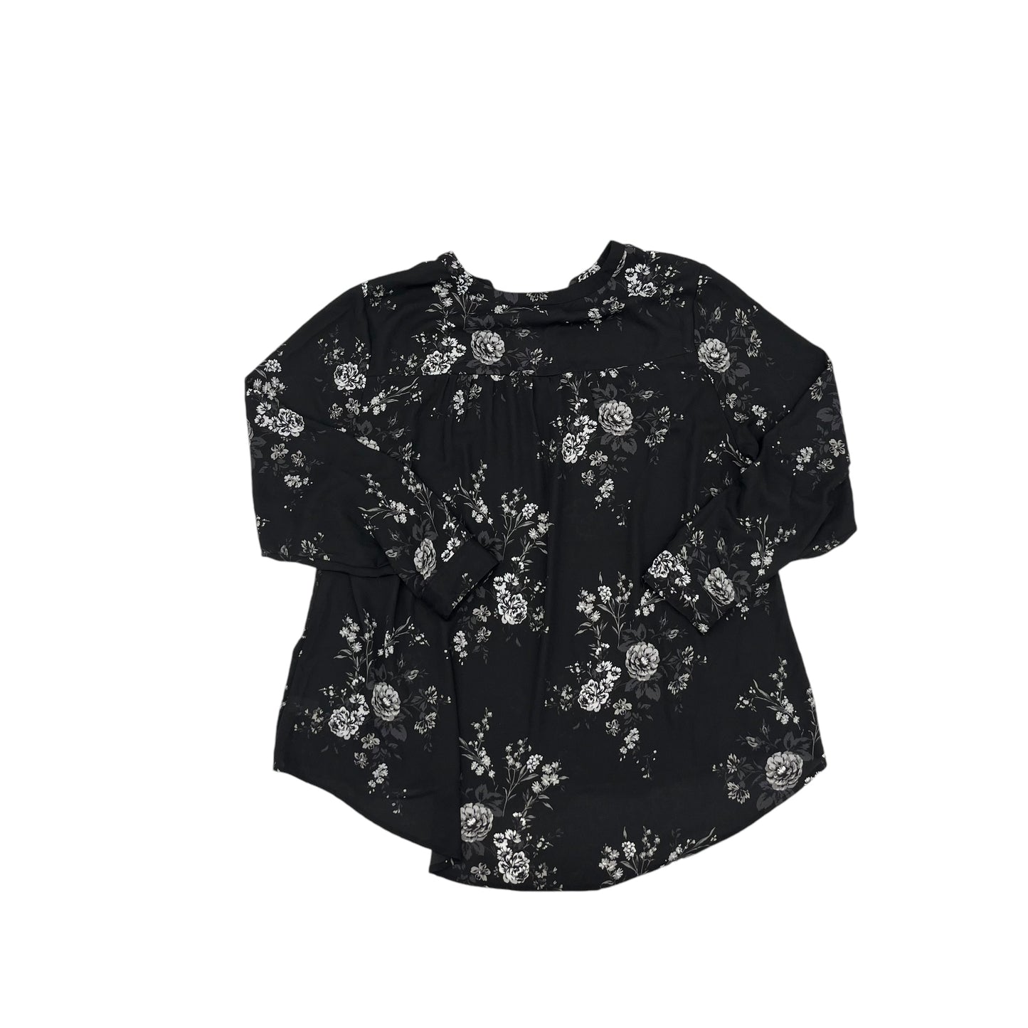 Blouse Ls By Torrid In Black, Size:1X