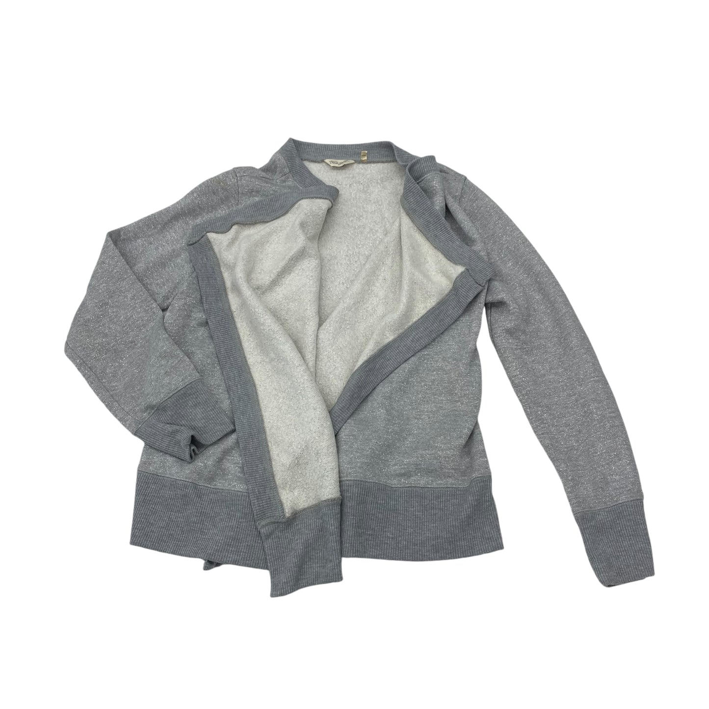 Cardigan By True Grit In Silver, Size:Lp