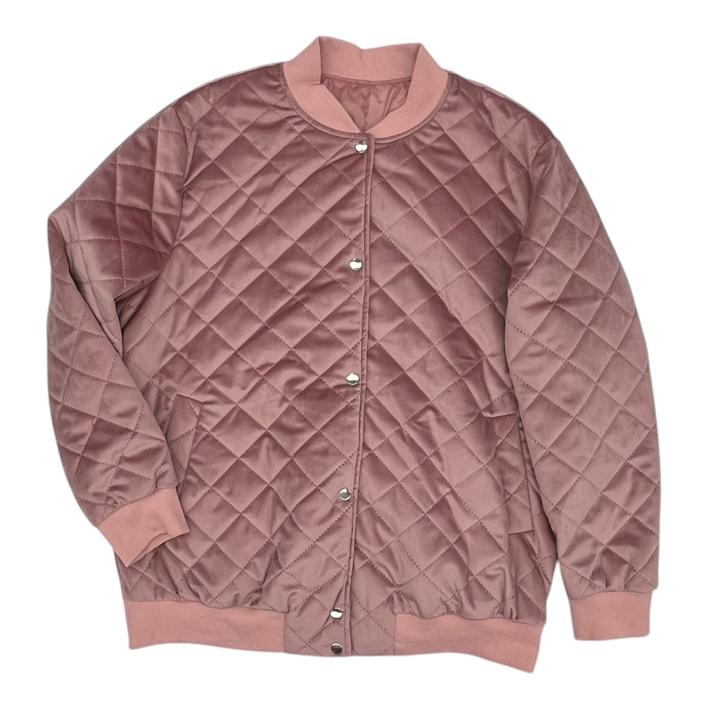 Jacket Puffer & Quilted By Cme In Pink, Size:2X