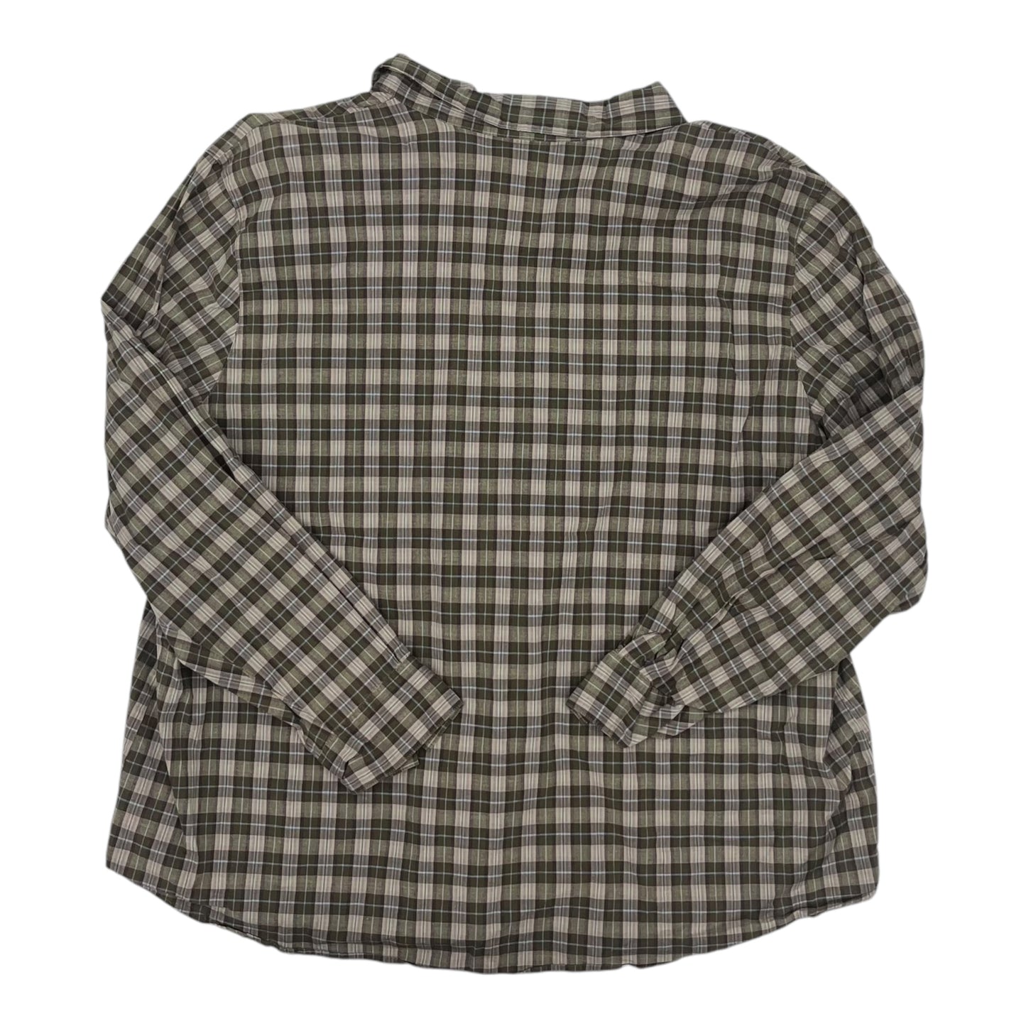 Top Ls By Villager By Liz Claiborne In Plaid Pattern, Size:3X