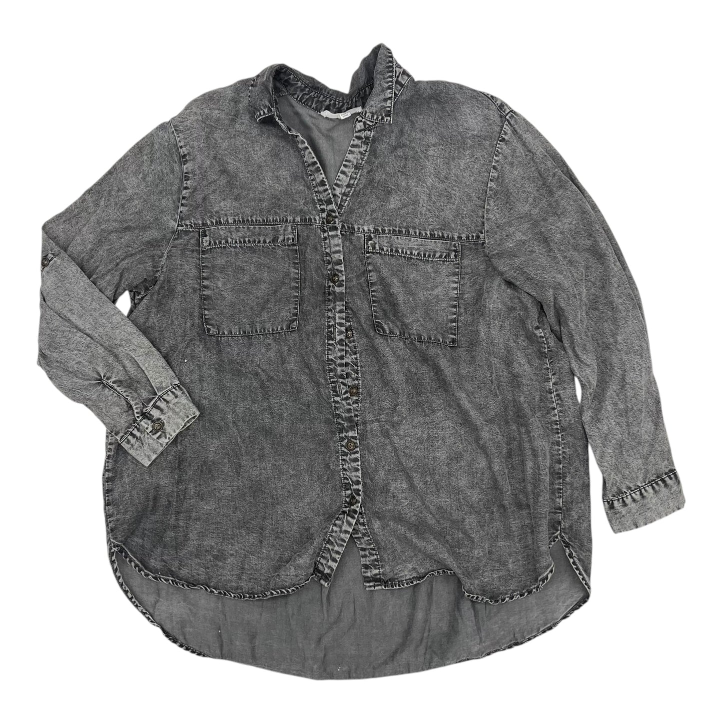 Top Ls By Jane And Delancey In Grey, Size:1X