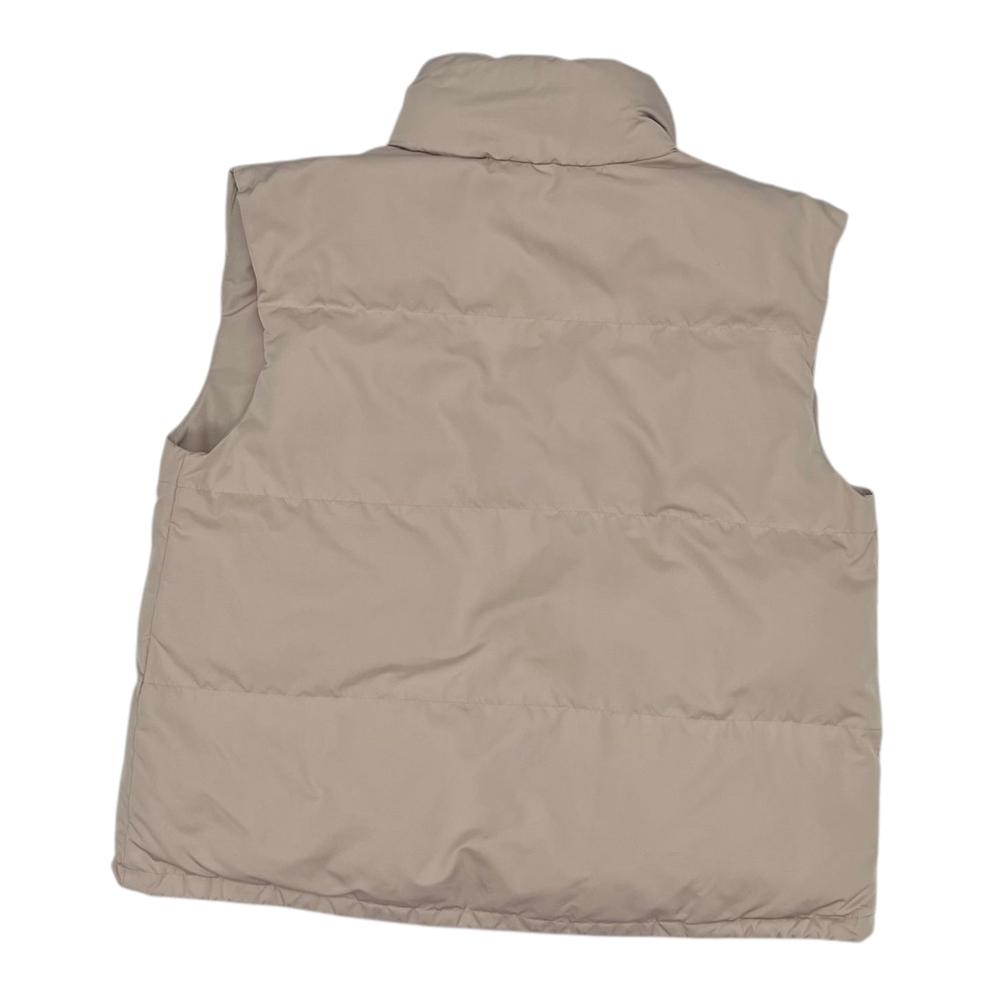 Vest Puffer & Quilted By A New Day In Tan, Size:M