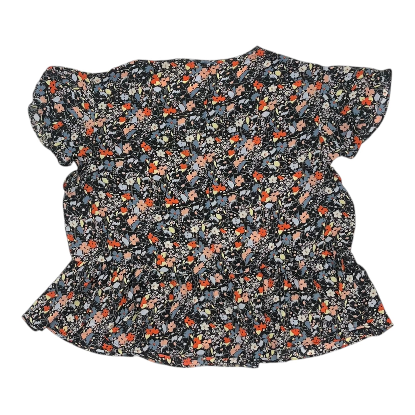 Blouse Ss By Gap In Floral Print, Size:L