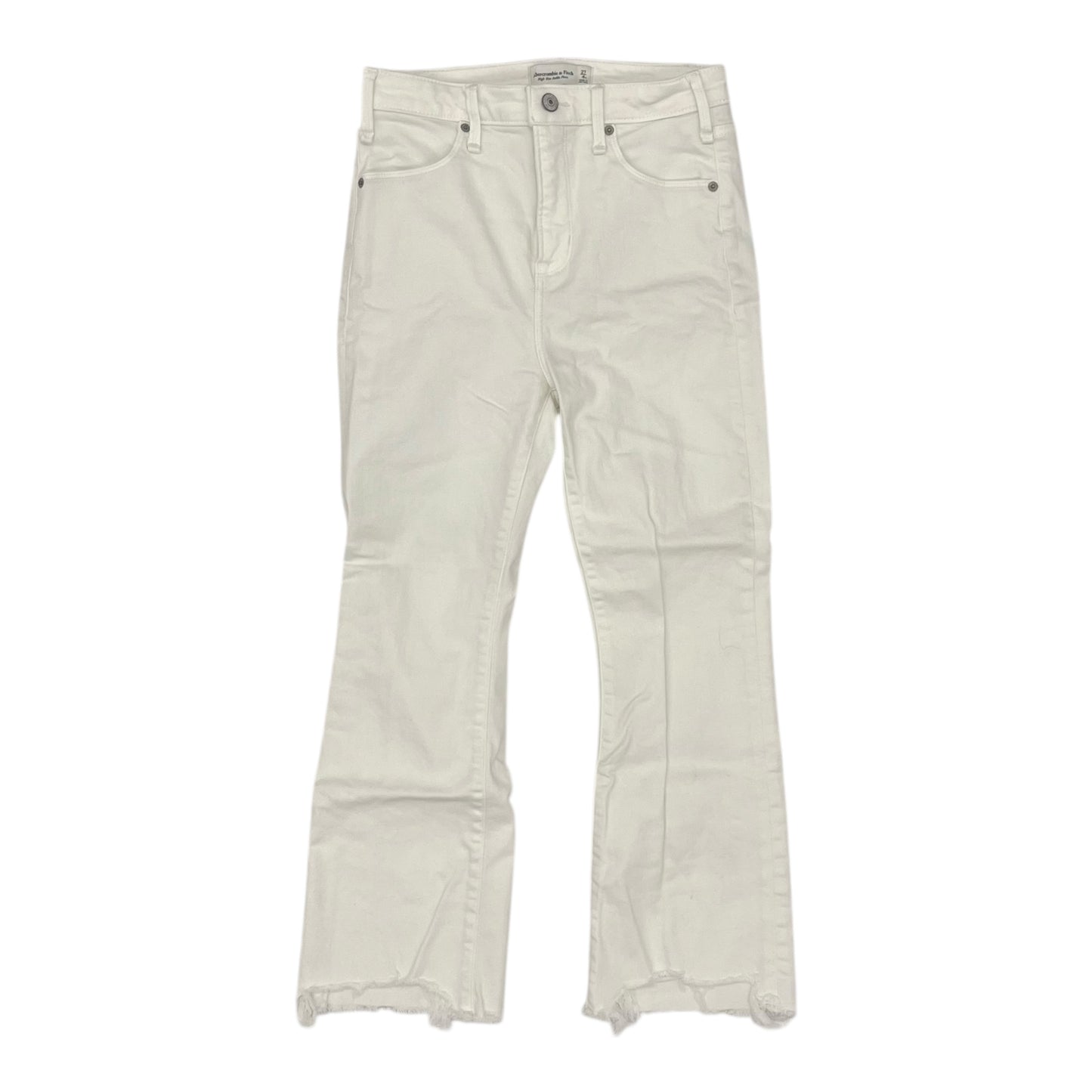 Jeans Flared By Abercrombie And Fitch In White, Size:4