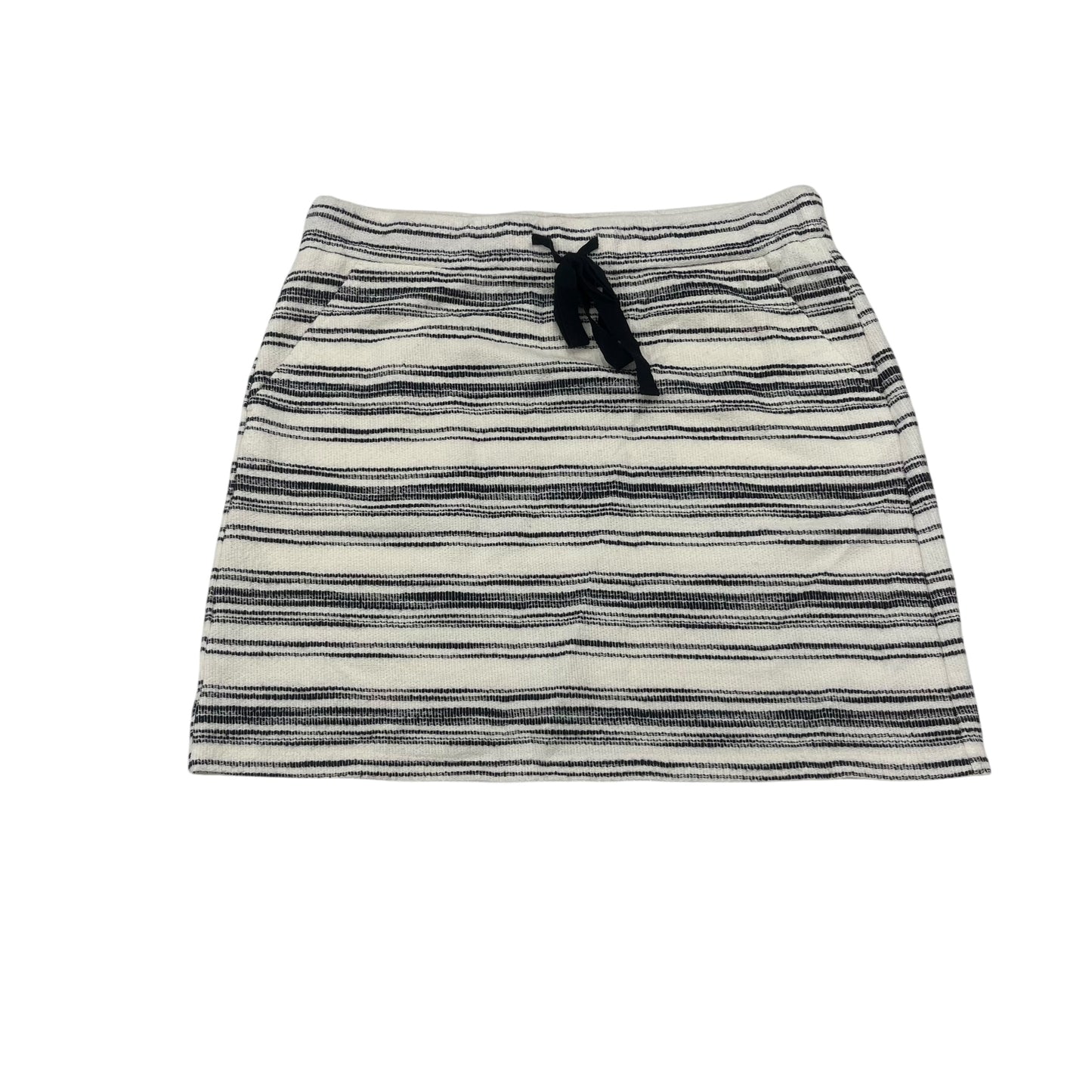 Skirt Mini & Short By Loft In Blue & White, Size:M