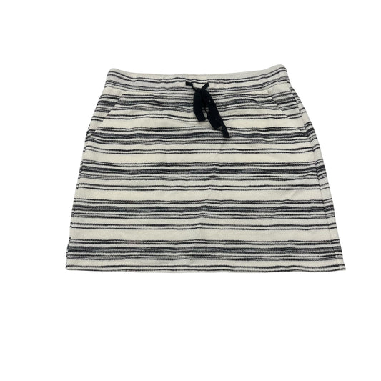 Skirt Mini & Short By Loft In Blue & White, Size:M