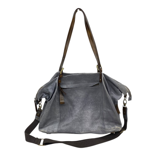Handbag Leather By Cmc In Grey, Size:Medium