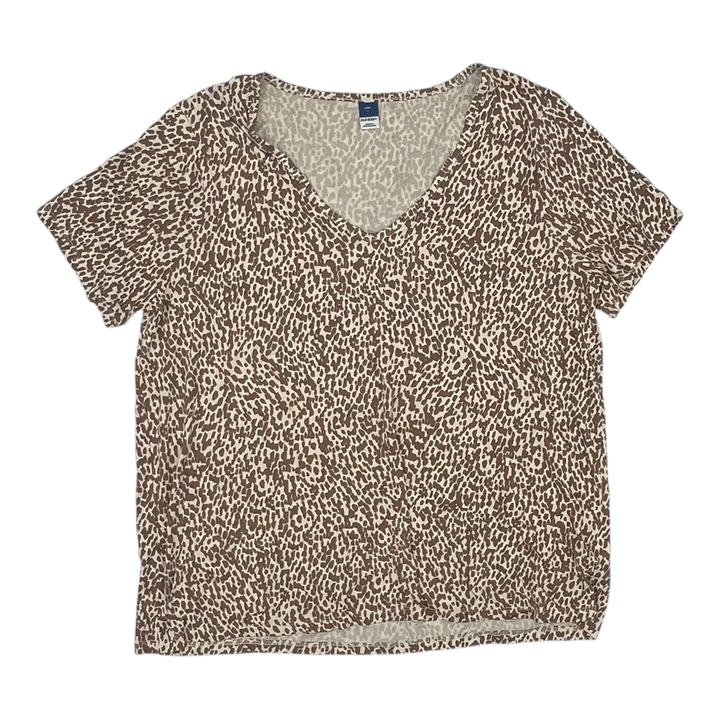 Top Ss By Old Navy In Brown & Cream, Size:L