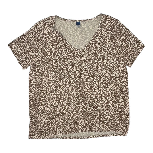 Top Ss By Old Navy In Brown & Cream, Size:L