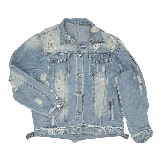 Jacket Denim By Cme In Blue Denim, Size:2X