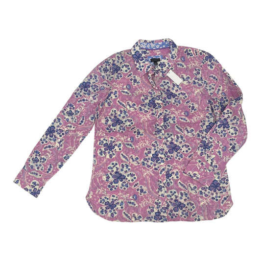 Blouse Ls By Talbots In Purple, Size:M