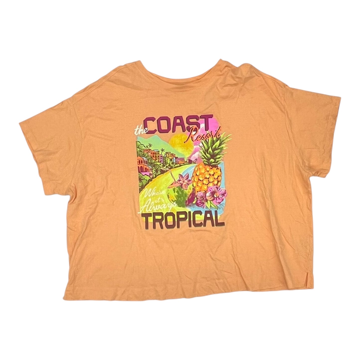Top Ss By Old Navy In Orange, Size:3X