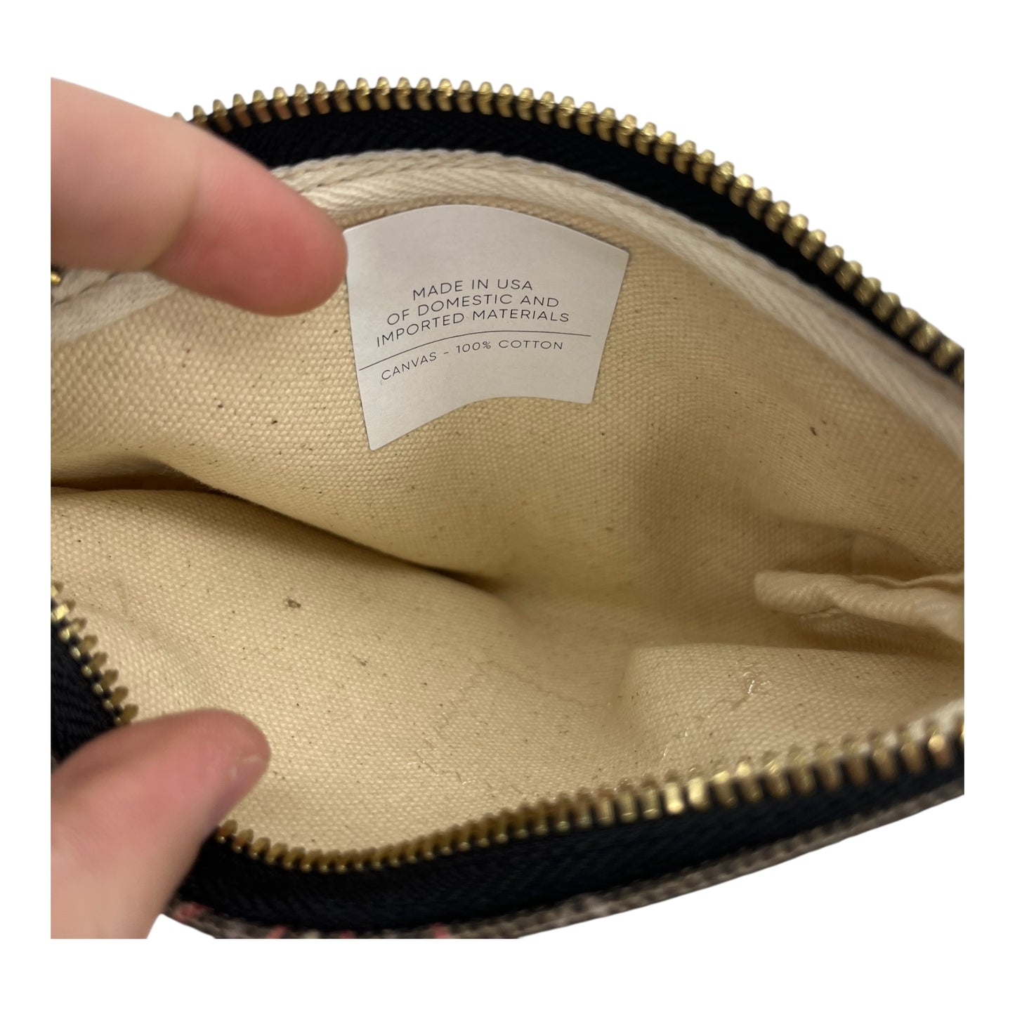 Makeup Bag By Clothes Mentor In Multi, Size:Small