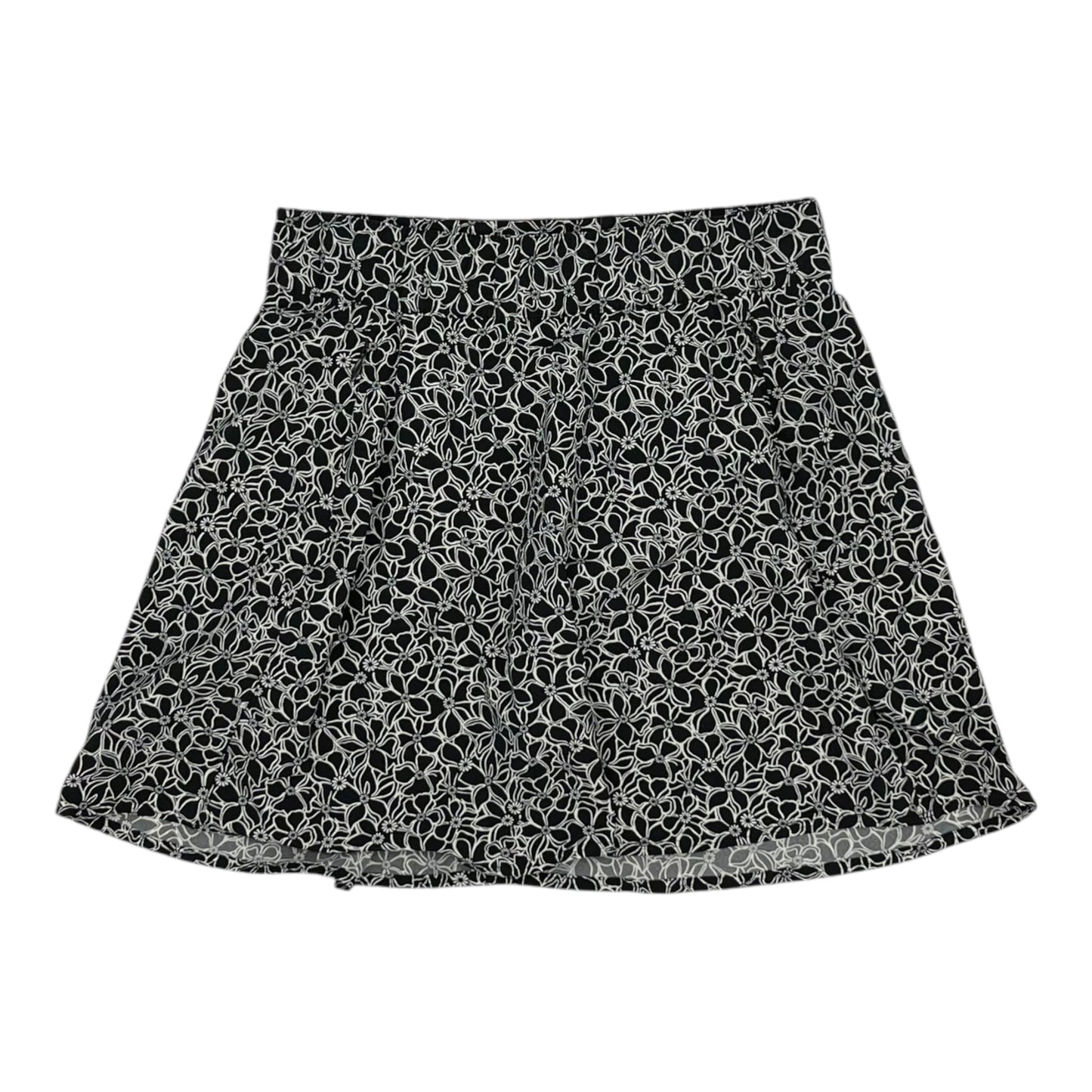 Athletic Skort By Talbots In Black & White, Size:Xs