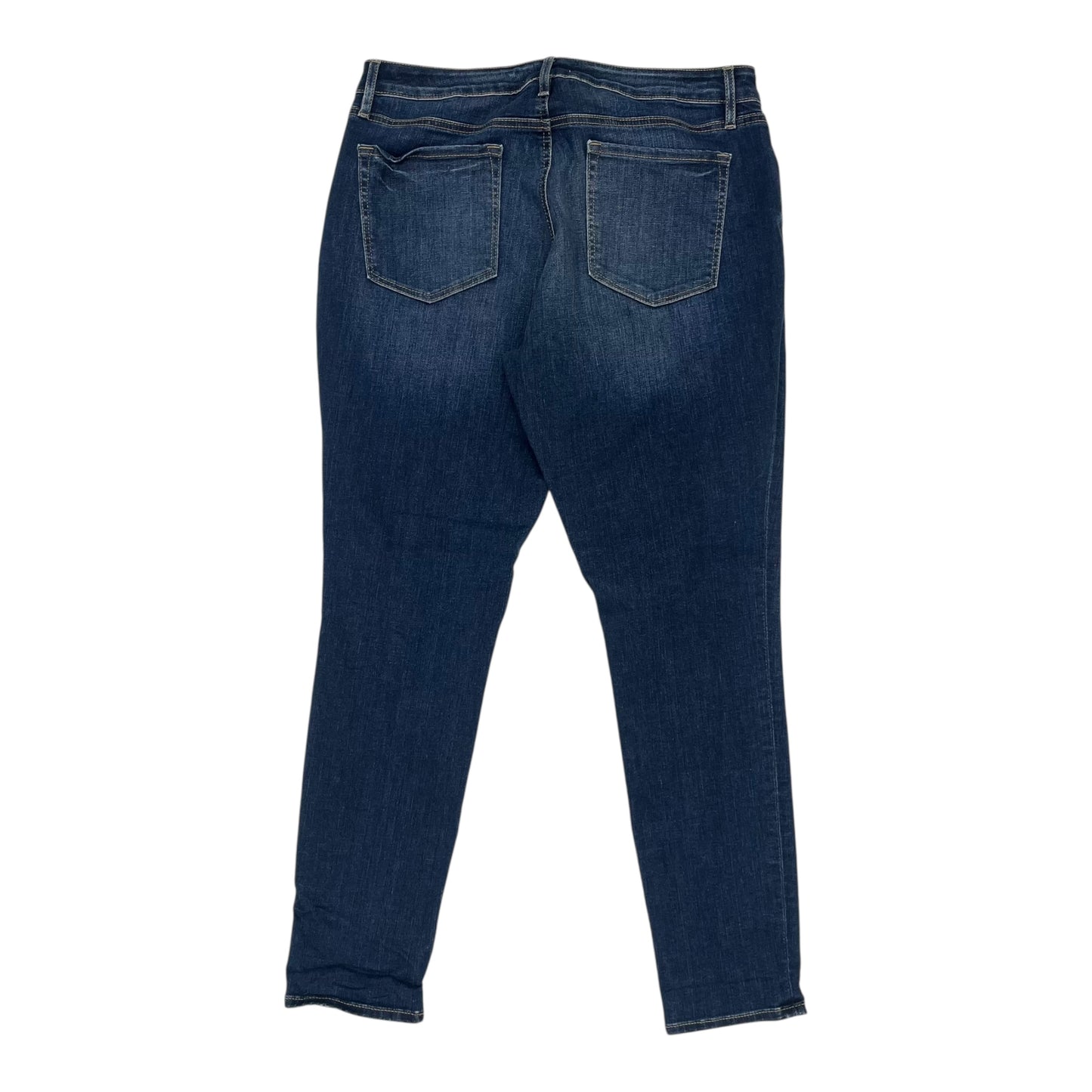 Jeans Skinny By Loft In Blue Denim, Size:14