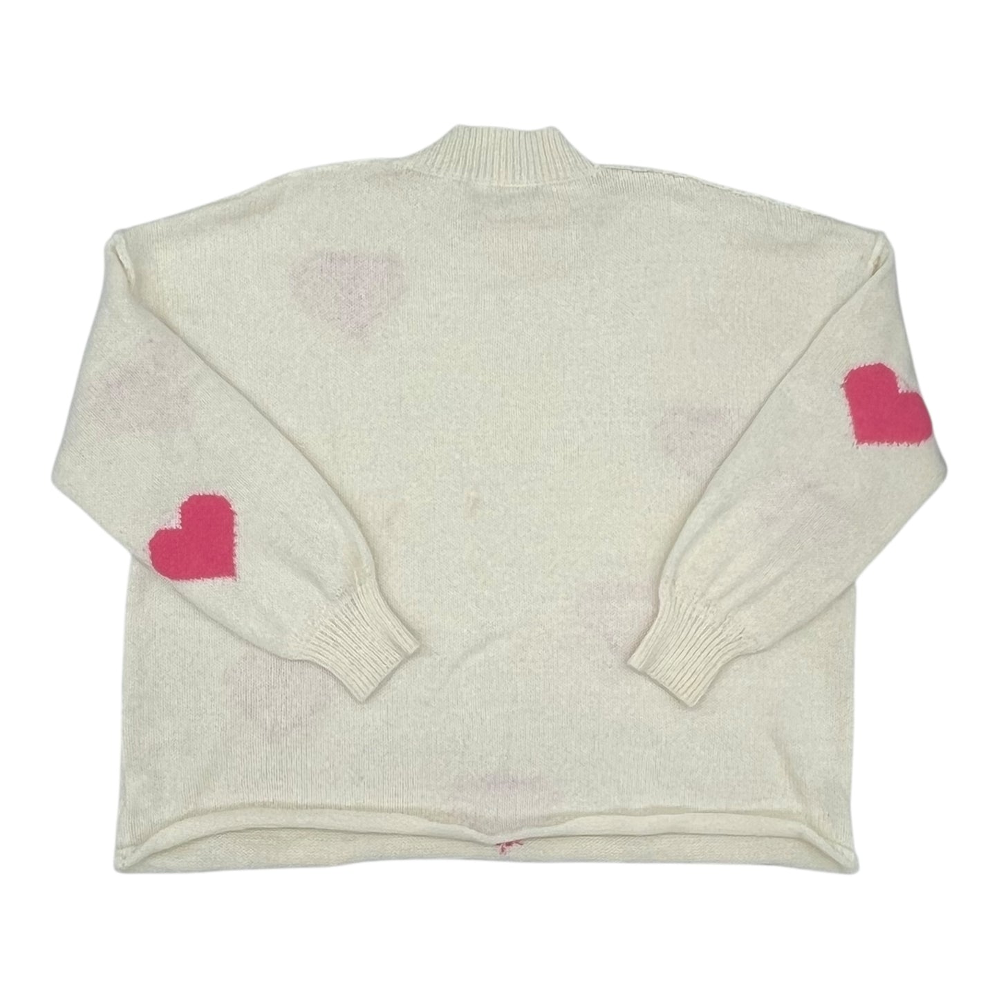 Sweater By Cme In Cream & Pink, Size:Xxl