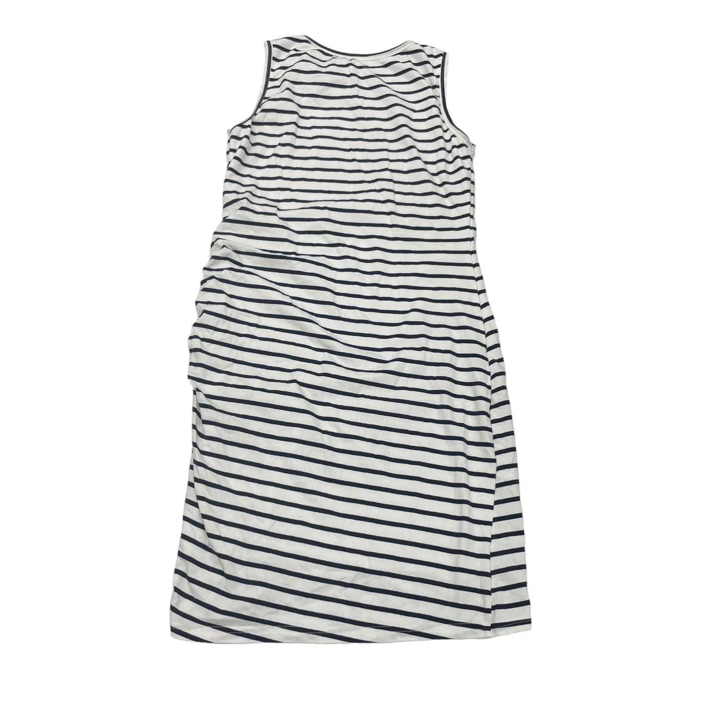 BLUE & WHITE DRESS CASUAL SHORT by CLOTHES MENTOR Size:M