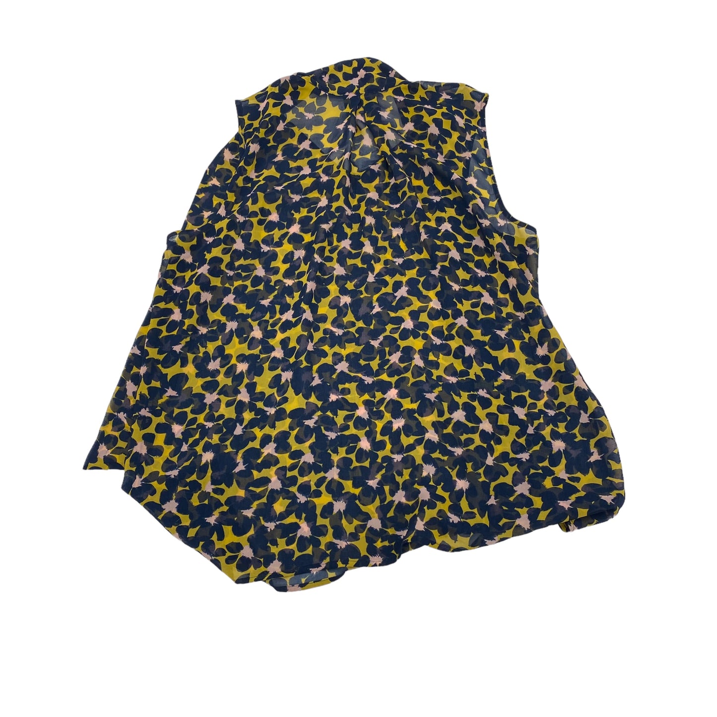 BLUE & YELLOW TOP SLEEVELESS by CABI Size:L