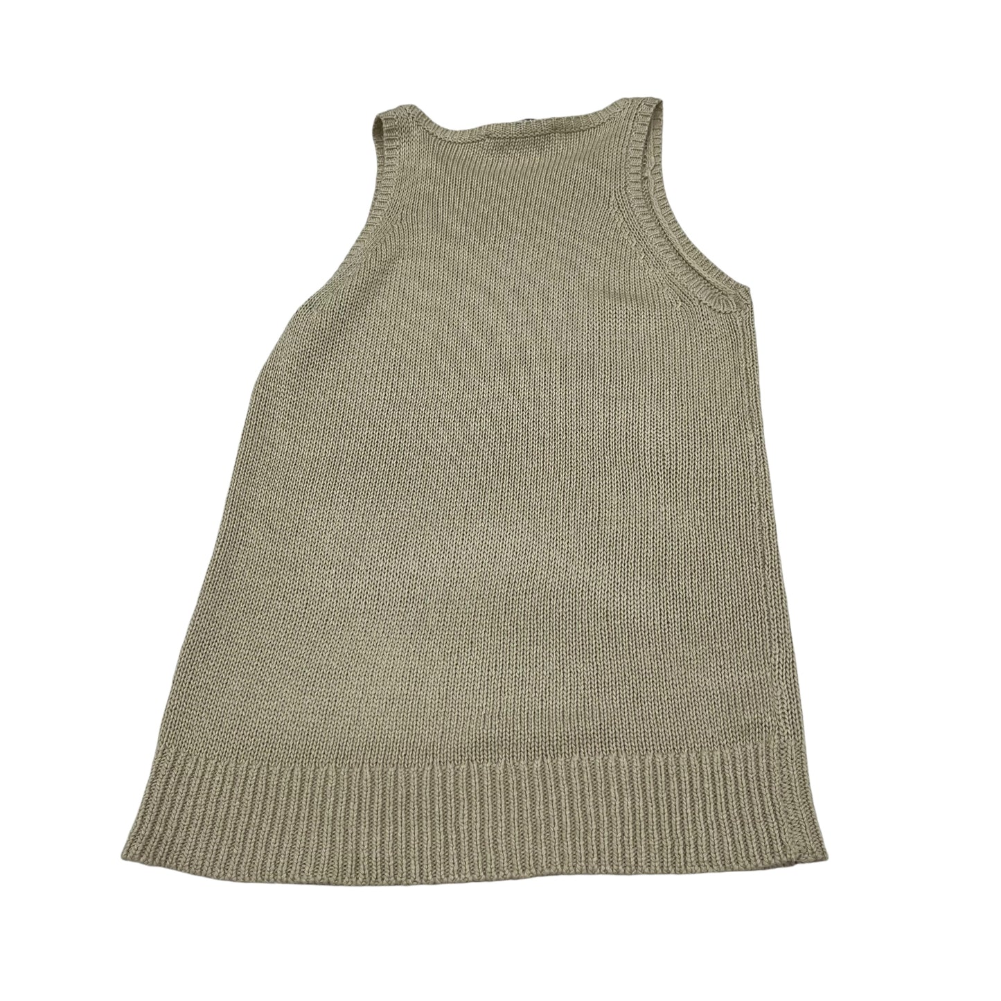 VEST SWEATER By LOFT In TAN, Size:M