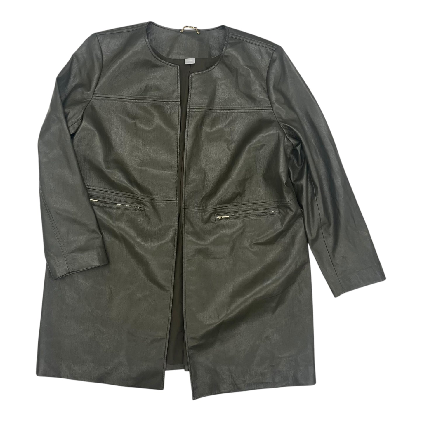 Jacket Other By Chicos In Green, Size:Xl